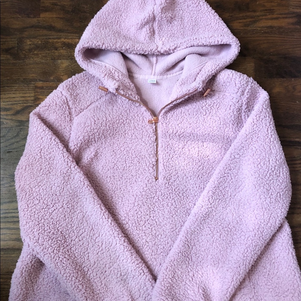 Pink Sherpa sweatshirt